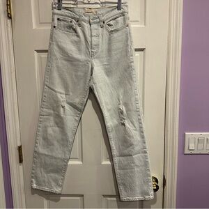 Levi’s Premium Wedgie Straight Jeans – Light Wash – Size 27